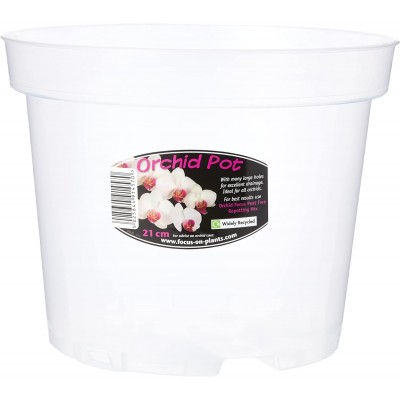 Clear Orchid Pot  21cm